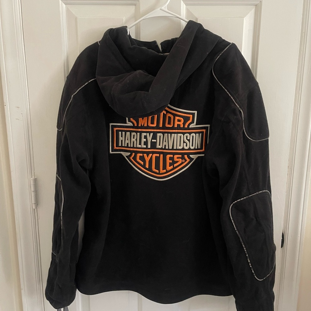 Harley-Davidson Black Jacket with Orange Emblem